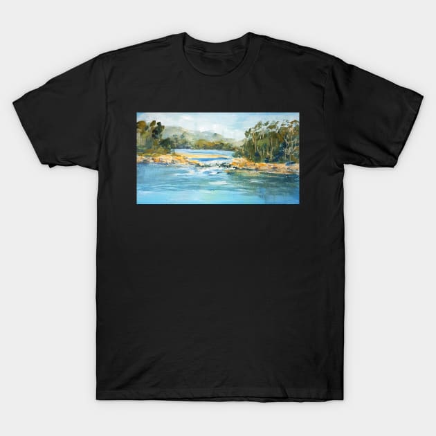 Outgoing tide, Gogleys Lagoon T-Shirt by Terrimad